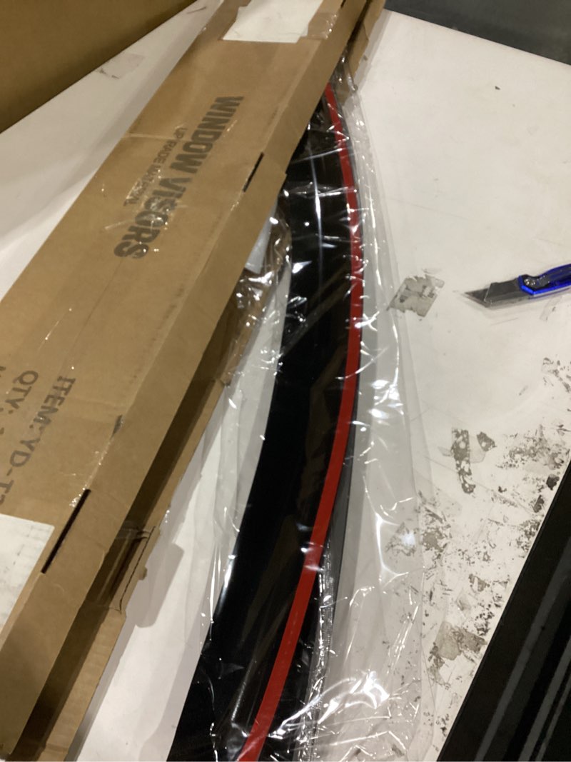 Condition photo showing New/Like New for Window Rain Guards for 2012-2015 Honda Civic Coupe (2-Doors), Window Visor Guard Vent Wind Shade Deflector Rain Shield Protector Sun Visor for 12-15 Civic 2013 2014,Tape-on/Outside-Mount, 4PCS For 12-15 Civic Coupe 2-Doors