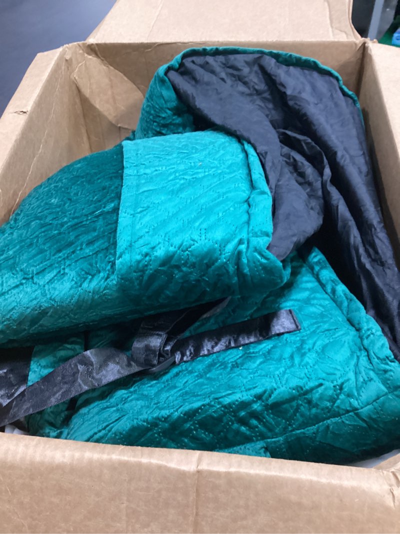Condition photo showing As Is for dog car seat for large/medium dogs - memory foam dog booster seat for under 55lbs or 2 small dogs-detachable and washable travel bed with thick cushion and storage pockets-green
