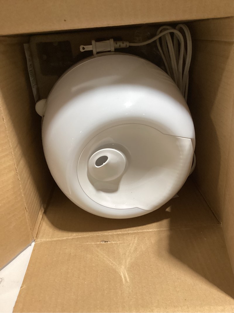 Condition photo showing Good Condition for vicks humidifier 3-in-1 sleepytime cool mist humidifier for baby & kids rooms with color changing night light and essential oil diffuser, white