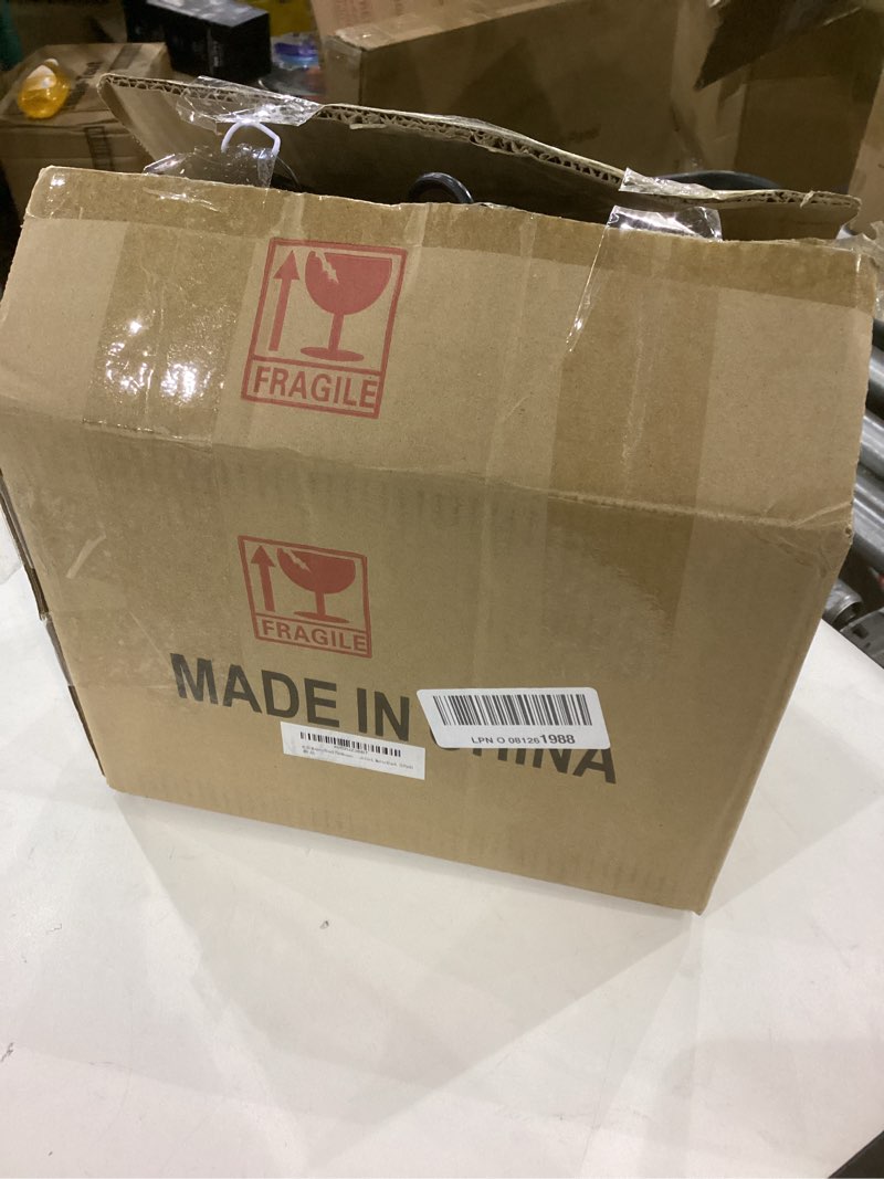 Condition photo showing Good Condition for Modern Black Farmhouse Clear Glass Cylinder Pendant Light Fixture,Island Lights for Kitchen,Mini Pendant Lighting for Kitchen Island Decor - 4.75 Inch Shade 58 Inch Cord (Black 2 Pack)