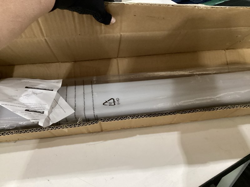 Condition photo showing As Is for ANTLUX NTLUX 4FT LED Flush Mount Puff Lights, 40W 4500LM, 5000K Daylight White, 48 Inch Linear LED Kitchen Ceiling Lighting Fixtures for Laundry, Craft Room, Fluorescent Light Replacement 5000K 40W