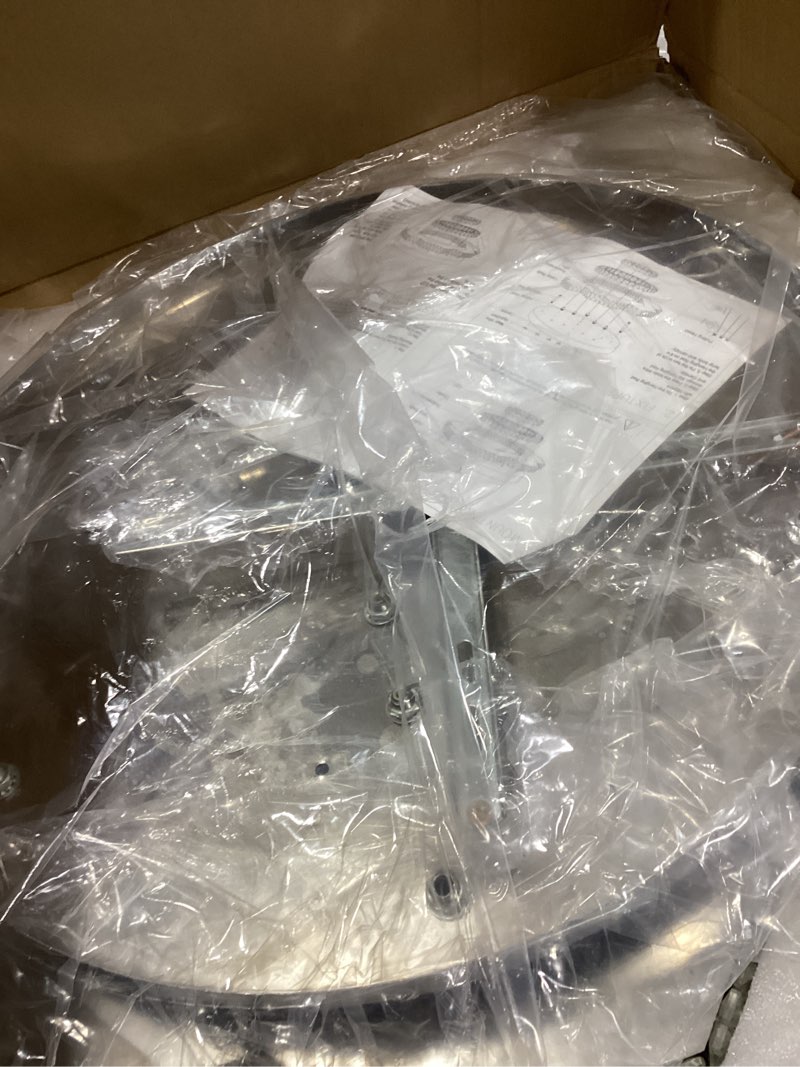 Condition photo showing New/Like New for 22.5" Crystal Chandeliers Living Room Modern Crystal Ceiling Light LED Ring Round Pendant Light Flush Mount Chandelier for Bedroom Dining Room Entryway (Dimmable)