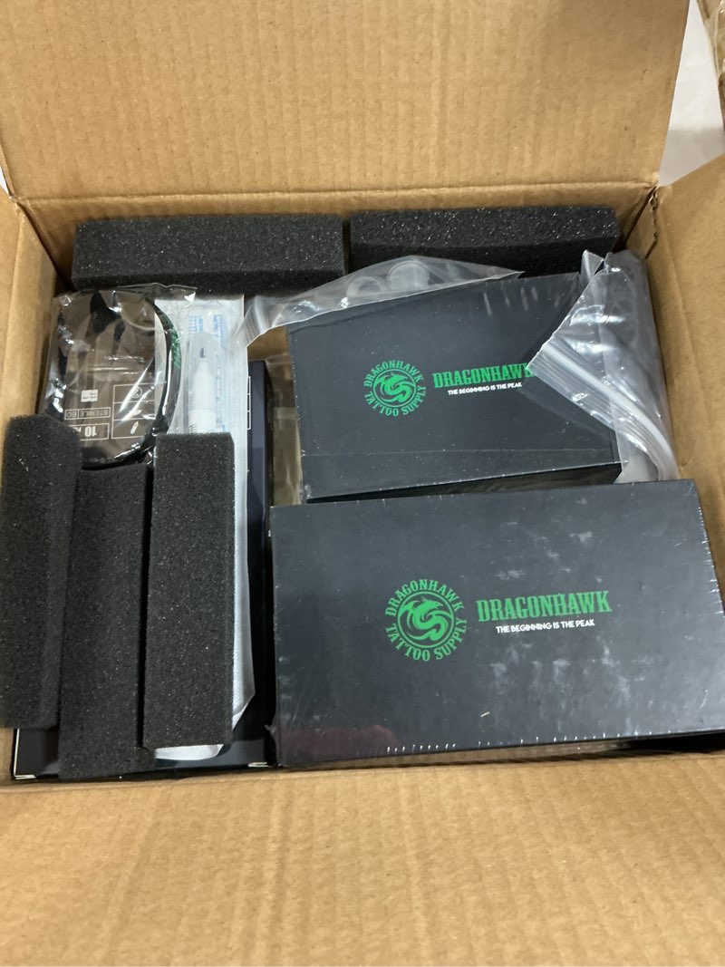 Condition photo showing New/Like New for Dragonhawk S6 Tattoo Pen Kit, Rotary Tattoo Machine Coreless Motor Power by Mcore-C1, Tattoo Cartridges Needles Supply Kits for General Artists