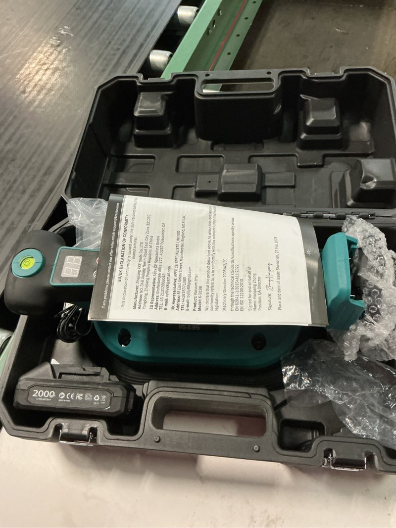Condition photo showing Good Condition for seesii 2-in-1 tile vibration tool & electric suction cup 285mm – 12 speeds, 10 hours runtime, fits 12×12in to 89×89in tiles, 250kg/550lbs suction power – for wall & floor tile installation (k919b)