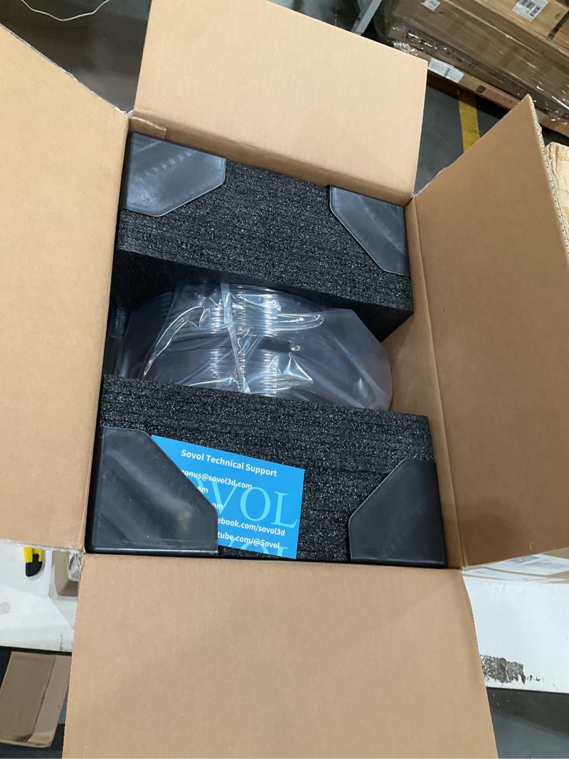 Condition photo showing New/Like New for sovol filament dryer 4 spools, sh03 dry box with 85? max temp, sealed filament storage box with auto dehumiditification, dual independent heating chambers for pla petg abs tpu asa pc pa 1.75/2.85mm metal gray 4 kg