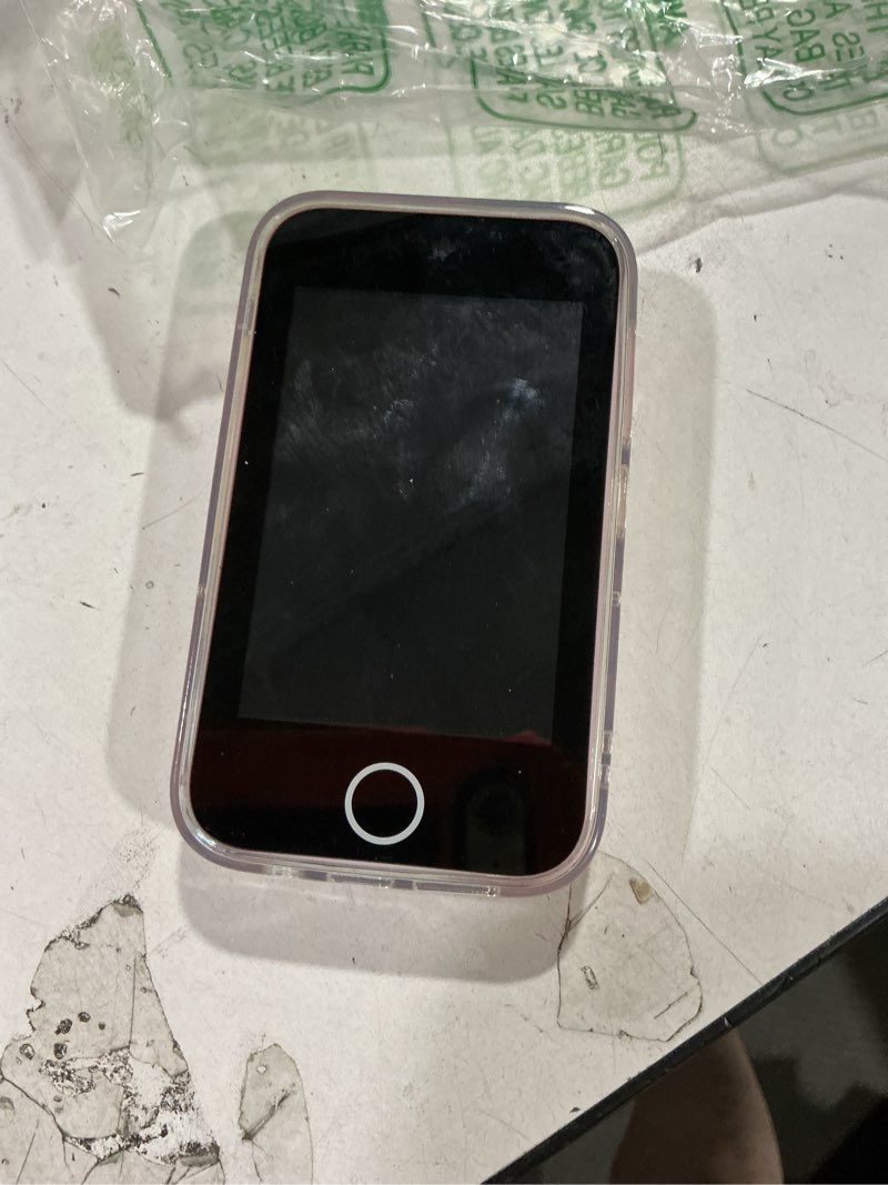 Condition photo showing As Is for kids smart phone for girls, 3.5'' touchscreen kid phones toys for girls 3 4 5 6 7 8 years old, christmas birthday gift for ages 3-8, toddler phone with dual camera, music player, game, habit tracker