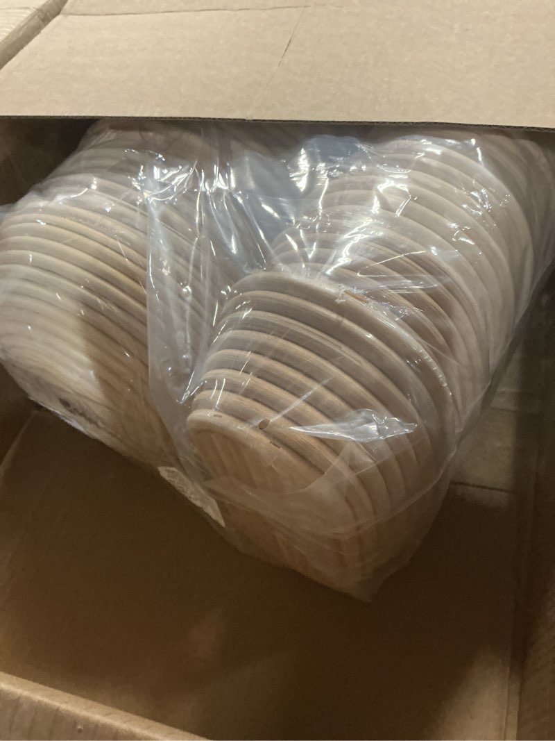 Condition photo showing New/Like New for Gejoy 20 Sets Bread Proofing Baskets Bulk Shaped Banneton Dough Proofing Bowls Kit with Cloth Liner and Plastic Scraper Sourdough Proofing Basket for Home Sourdough Bakers (Round, Oval, 9'', 10'') Round, Oval 9'', 10''