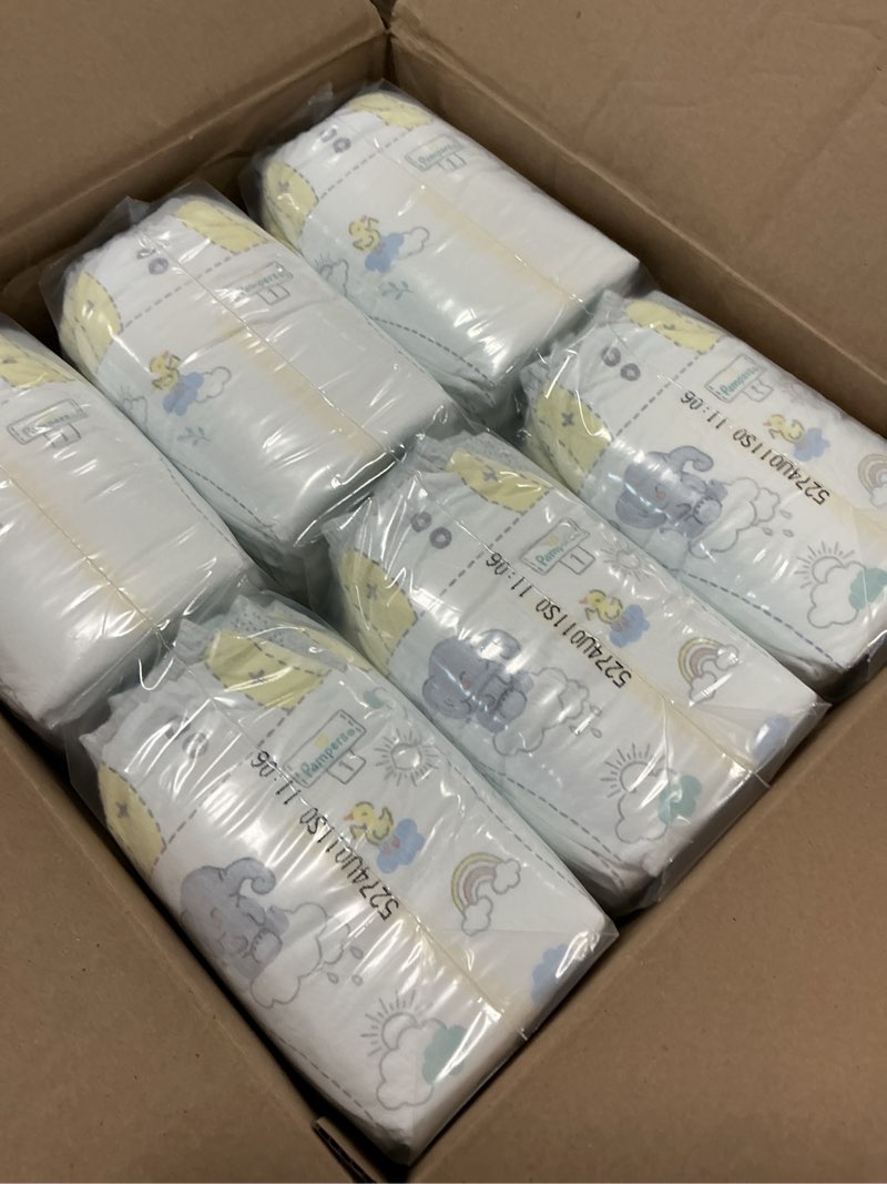 Condition photo showing New/Like New for Pampers Swaddlers Diapers, Size 1 (8-14 lbs), 198 Count, Absorbent, Keeps Baby Dry and Comfortable, Skin Safe Disposable Baby Diaper (Packaging May Vary)
