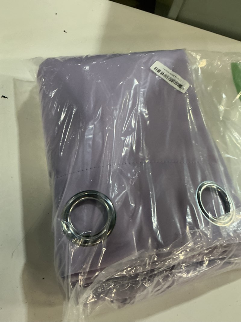 Condition photo showing Good Condition for simplehome 100% blackout curtains for bedroom,thermal insulated lilac grommet window drapes room darkening curtains for living room with black back,52 x 90 inch,2 panels 52"w x 90"l (pack of 2) lilac