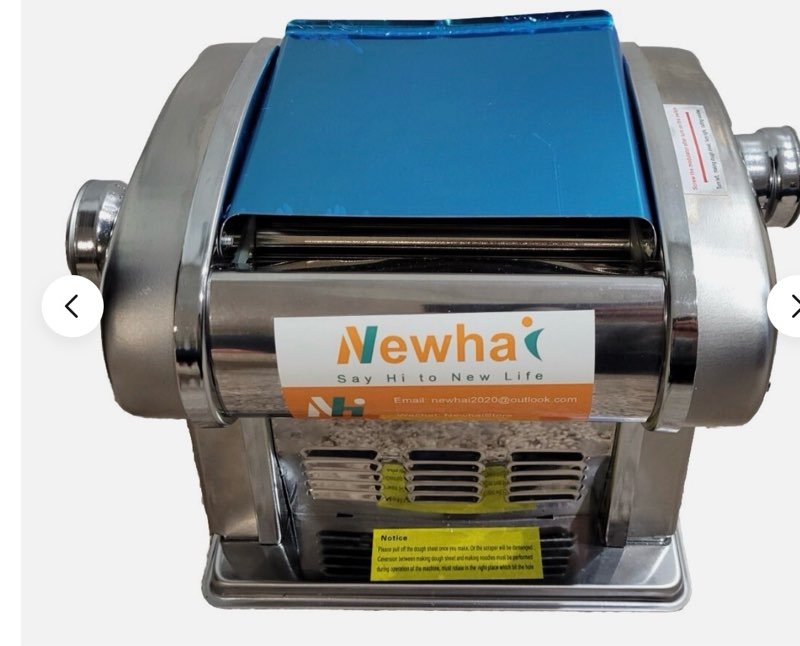 shipping SAVE UP TO 6%See all eligible items and terms Have one to sell? Sell now  Similar Items 2eb82d4b-fd52-4675-b7b1-b13560f16d66S83255bbd-0f6f-49ce-99b7-4f832953c629p38f4a51c-1f4a-410a-85e2-8b3eee152396oc9c90fe3-8ba6-4069-b008-4979b0bc3112d310d913-62a8-49ec-b519-579ee5cee096a6df2f67-b887-4031-af3c-713a83a5543025e1bd41-3990-4ff0-97f5-27576d2d65e0dd48af0b-6f5f-4c99-96ef-f7e167d445dbn452a81a8-cb7e-4792-9d72-fe41ea03efe66cdd6871-af82-4452-8725-5cabca06197f5328a5da-fd58-48d1-a46b-769903c04a49b61f0b61-7bfc-40f3-9713-bb104b4e8300s50f7897c-09d9-4db5-865a-17e9dbd23b1doe2c4dc4f-d4b3-4a4e-9d9a-5b984e7f90d1r0d78ebda-ed53-4a10-99f7-eabee602cac437485877-83f4-4b1f-9938-aa2308923407168249a6-0890-4f99-9e19-d528596bb731568457c3-615a-4a8b-9a73-d33f78e836d1e4aa64af4-932e-4973-b72f-3215f63967ccd3e9a1b78-d4bd-401d-9e35-760da02667352c476709-f4eb-4c05-ac10-cd69ff0c03fc4667b4a1-3246-4d65-8cf2-f863456bb6e70774eb72-b6e9-4a7a-b7d0-383c8b4257e3dba10c3f-2a3e-4775-ba00-fa5f30f37f96cadcd272-d676-4727-b618-c9b893210678773fca80-3586-4133-9383-ca4ad5fbe31cd17be1dc-18e6-47fc-b6c7-c8e0e3e46a256375b338-e55a-4ef9-b251-8ea4103e48a9 See all  ALMOST GONE USA Commercial Electric Dough Roller Sheeter Noodle Pasta Dumpling Maker Machine New $190.90 Free shipping Top Rated Plus 158 sold   Noodle Machine Stainless Steel Electric Pasta Press Maker Commercial Home 550w New $218.90 Free shipping  Stainless Steel Electric Noodle Maker Dough Pressing Machine NH-5/6