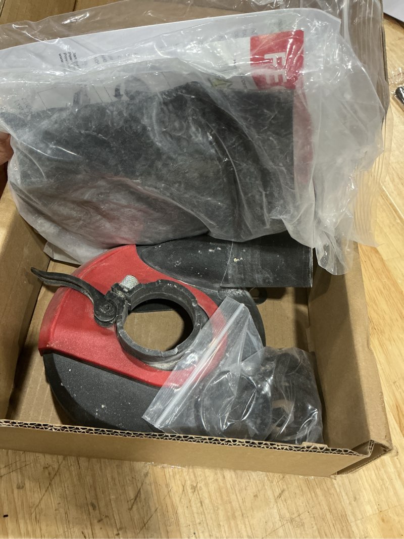 Condition photo showing As Is for dust shroud for angle grinder with diamond grinding cup wheel, 4.5–5 inch & 7 inch, universal concrete surface grinding tool for marble and granite (5-inch dust shroud + grinding wheel)