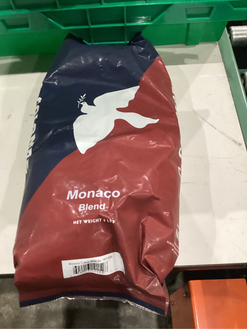 Condition photo showing New/Like New for La Colombe Monaco Whole Bean Coffee, Full Bodied Medium Roast, Specialty Roasted, 5lb Bag