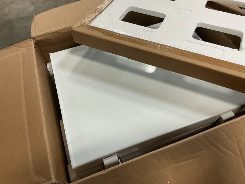 Condition photo showing As Is for FRIGIDAIRE EFRF3003 Chest Deep Freezer - GARAGE-READY, 3.5 Cu. Ft. Capacity, White - Adjustable Thermostat - Removable Vinyl Coated Wire Basket - Easy Defrost Drain