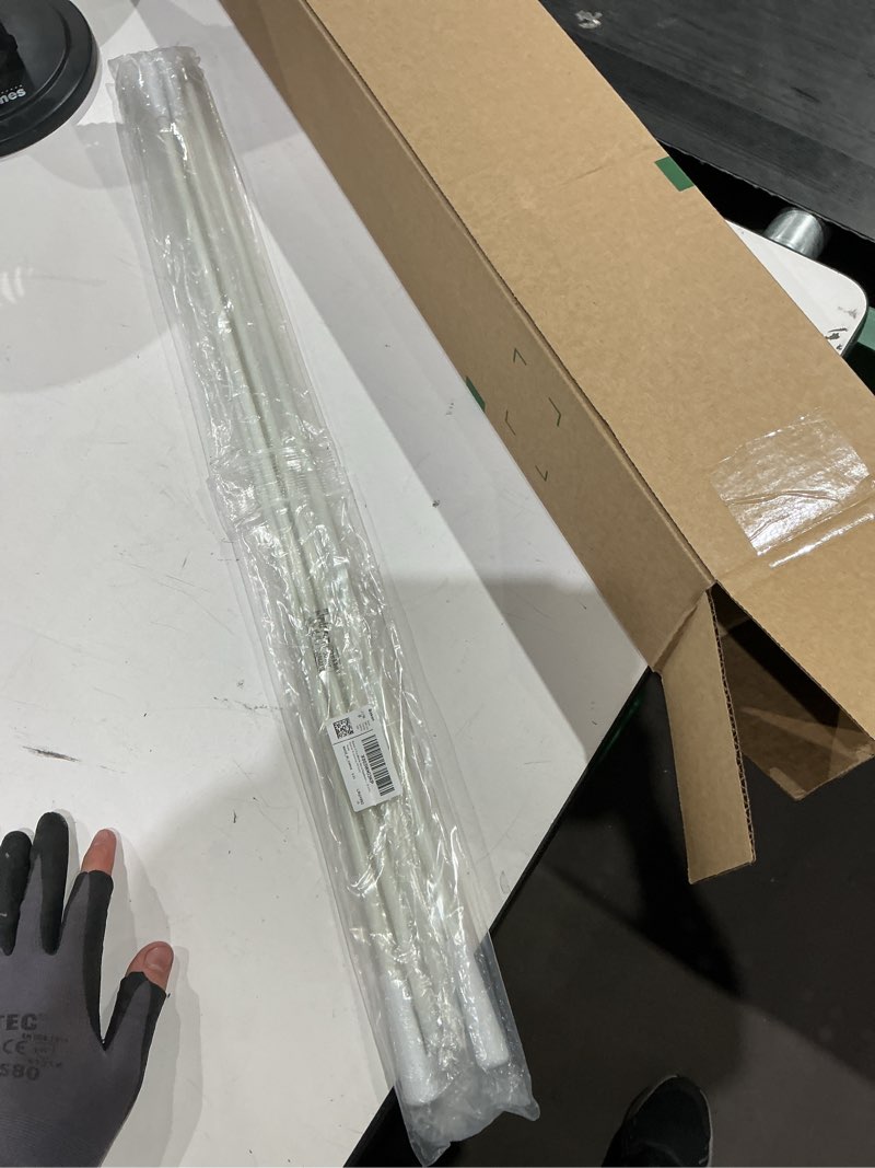 Condition photo showing As Is for bokon 4 pcs blinds wand replacement with hook and handle white fiberglass long vertica blind wand for windows curtain door shades opener accessory (30 inch)