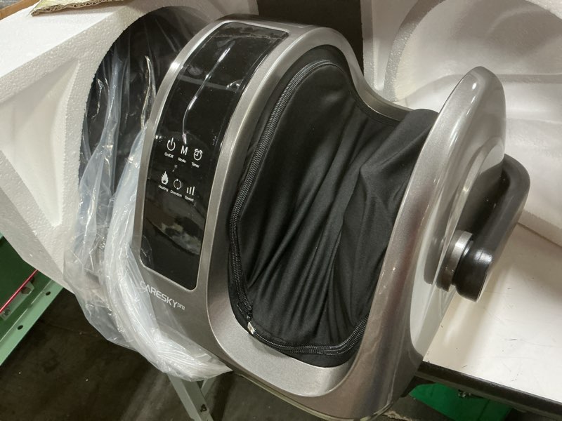 Condition photo showing Good Condition for caresky® shiatsu foot massager with heat and remote-fsa eligible hsa electric deep kneading foot massager for neuropathy, plantar fasciitis, massage feet/leg/calf/ankle, gifts for women and men fm801-grey