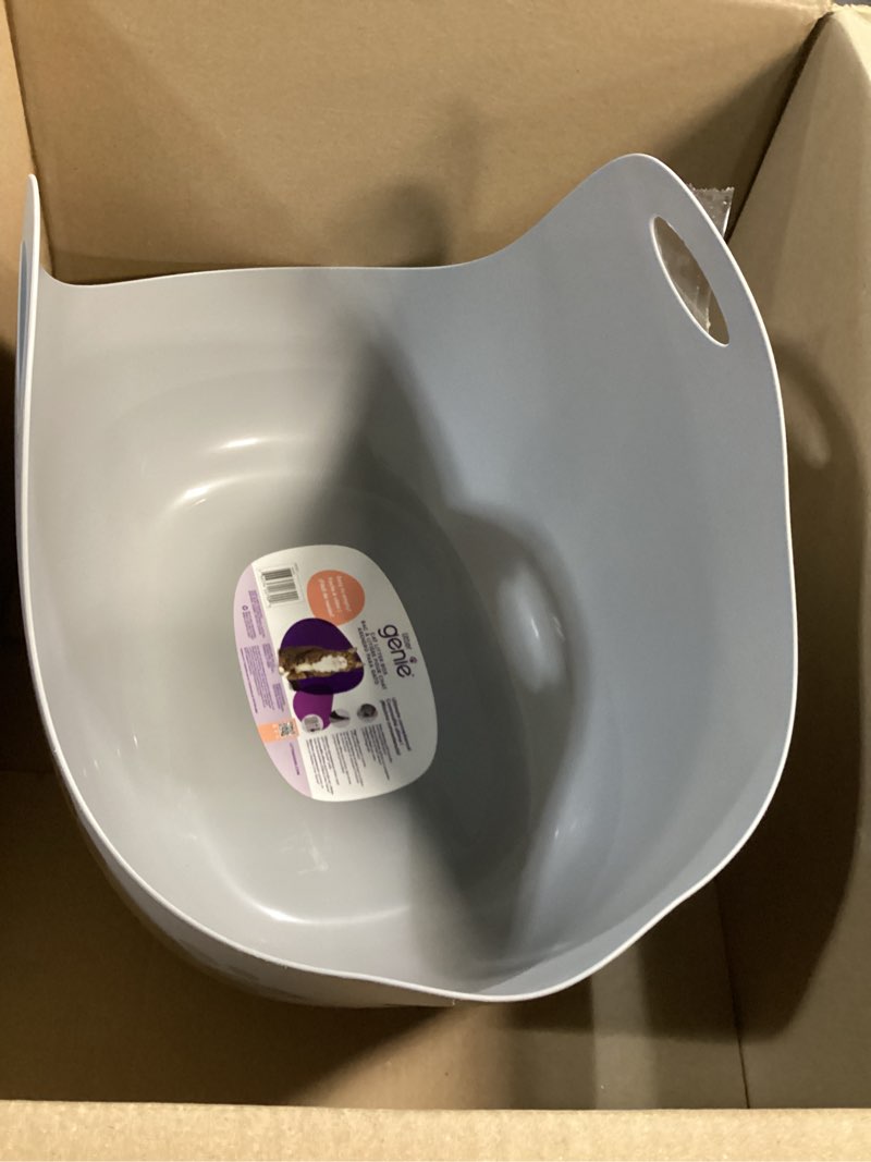 Condition photo showing Good Condition for litter genie cat litter box | portable, open, high sided cat litter box with handles | flexible plastic litter box | comfortable, easy-clean cat box grey
