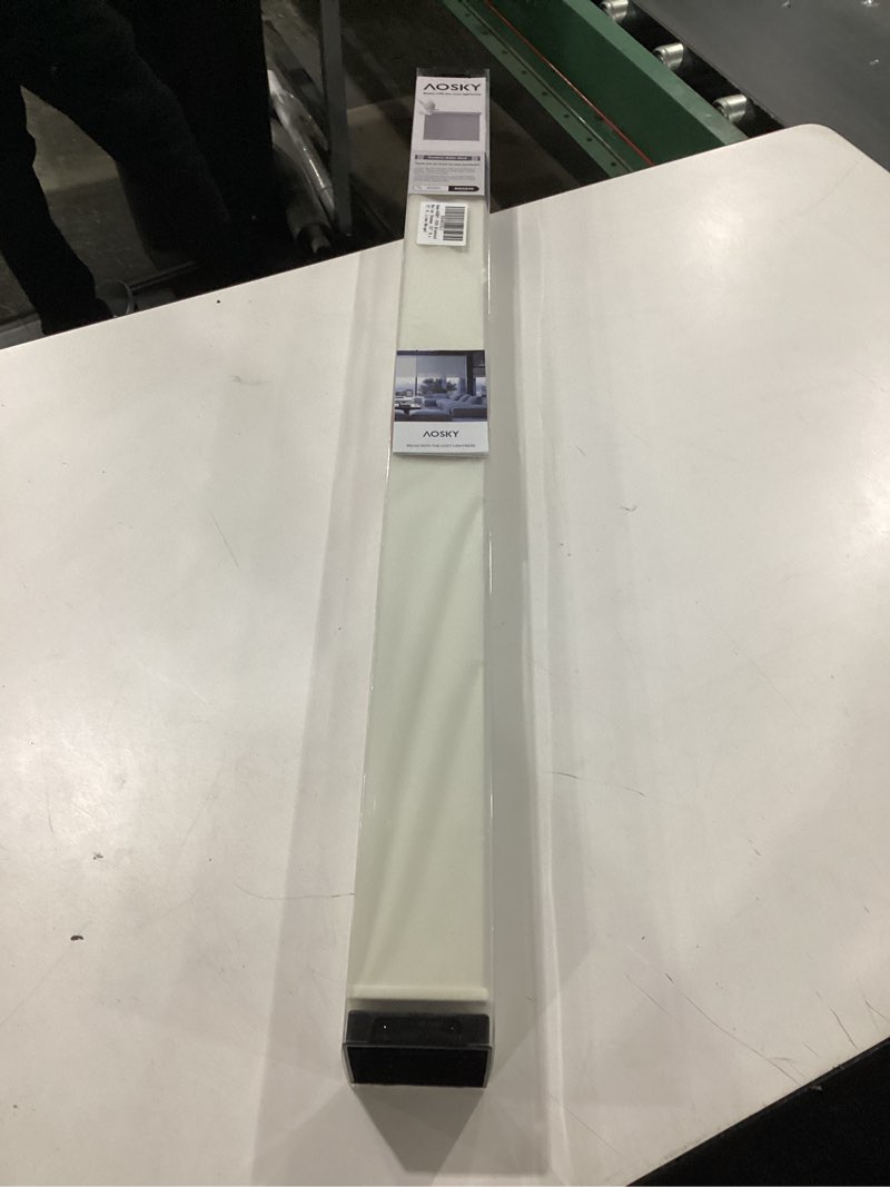 Condition photo showing New/Like New for aosky blackout roller shades cordless blinds for windows, free-stop shades with valance, thermal insulated fabric, uv protection, blinds for home and office (31" w x 72" h, linen beige linen beige 31"w x 72"h