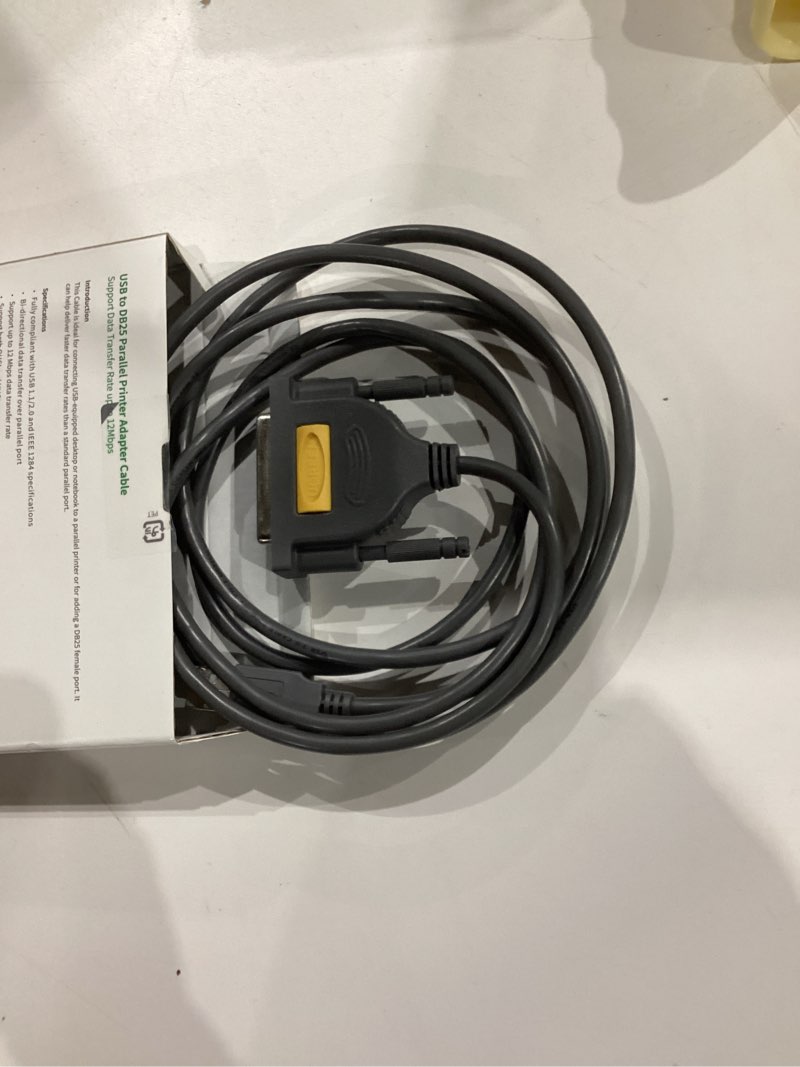 Condition photo showing Good Condition for ugreen usb male to db25 female parallel (25 pin) printer cable adapter, 6ft connector db25 ieee 1284 converter for old printer support windows 11/10/8/7/macos10.4 (tiger) to 13 (ventura)/linux