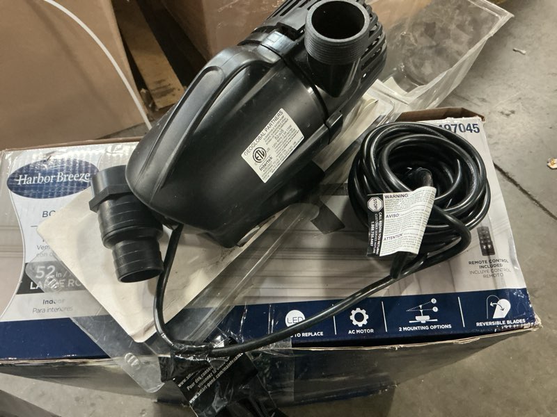 Condition photo showing As Is for smartpond 3600.0 -gph submersible corded electric waterfall pump