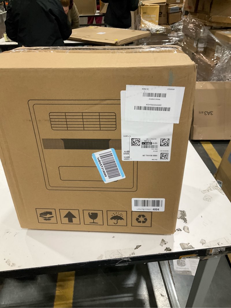 Condition photo showing As Is for welnek 1800W Bathroom Exhaust Fan with Light and Heater, 110 CFM 4-in-1 Ceiling Vent Fan, 1.0 Sone Quiet Operation, 11.2” x 11.2” Ceiling Cutout, 13.8” Grille, 6500K LED Light, Metal Housing