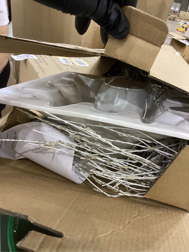 Condition photo showing Good Condition for Anycosy 7FT Lighted Birch Tree LED Warm White Lights with Twinkle Lights?Twinkling or Steady Function for Selected Prelit Christmas Tree for Christmas Indoor/Outdoor Decoration Warm White-7ft