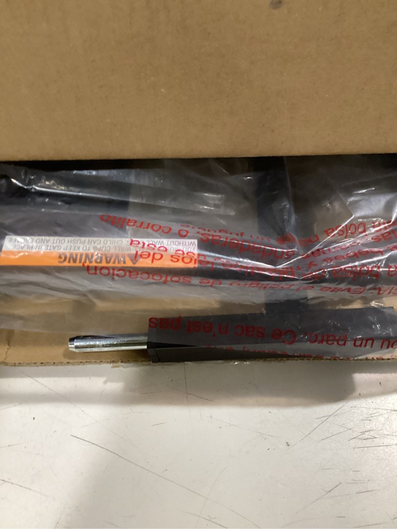 Condition photo showing Good Condition for Carlson Extra Wide Walk Through Pet Gate with Small Pet Door, Includes 4-Inch Extension Kit, Pressure Mount Kit and Wall Mount Kit, Black