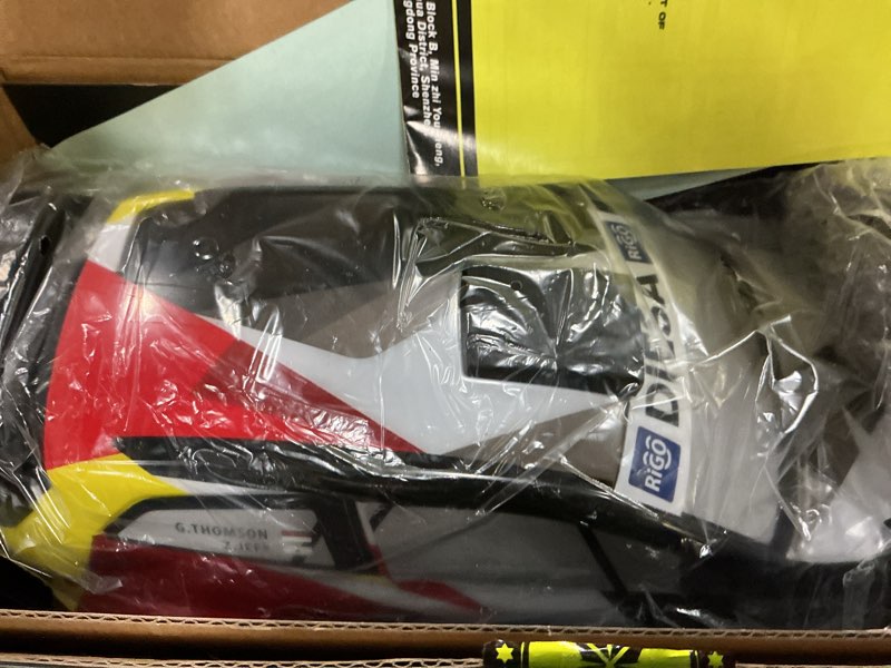 Condition photo showing Good Condition for rlaarlo 1/12 brushelss rc cars for adult top speed 50+ mph rally car all terrain rc truck 4w off-road monster trucks with gyro waterproof remote control car (red) red-white