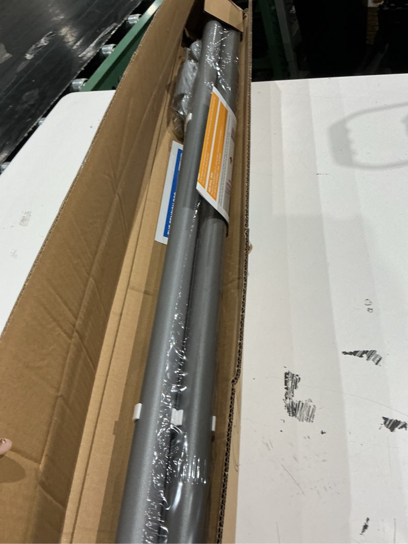 Condition photo showing Good Condition for tension curtain rod, 51-126 inch,spring shower tension curtain rod, closet rod, for windows or shower, easy to install, no drilling, no rust, for bathroom, rod diameter 1.26 inches, grey,umimile
