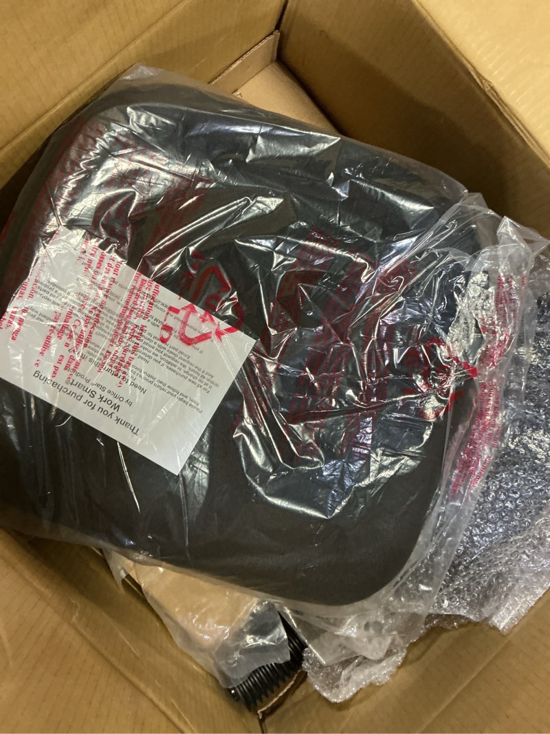 Condition photo showing Good Condition for office star dc series deluxe breathable mesh back ergonomic drafting chair with lumbar support and adjustable footring, black fabric contemporary solid