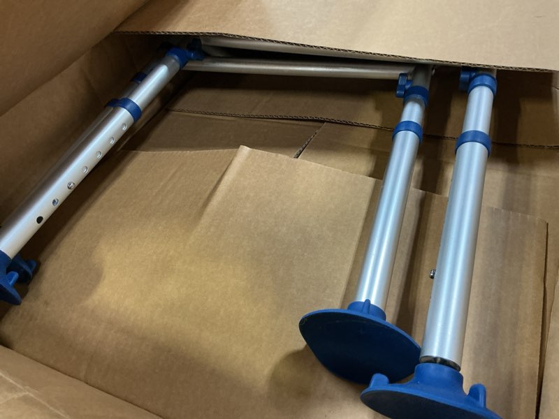 Condition photo showing As Is for toilet safety rails for seniors,height-adjustable toilet frame width-adjustable toilet handles toilet rail provides support for seniors ? pregnant ?disabled blue
