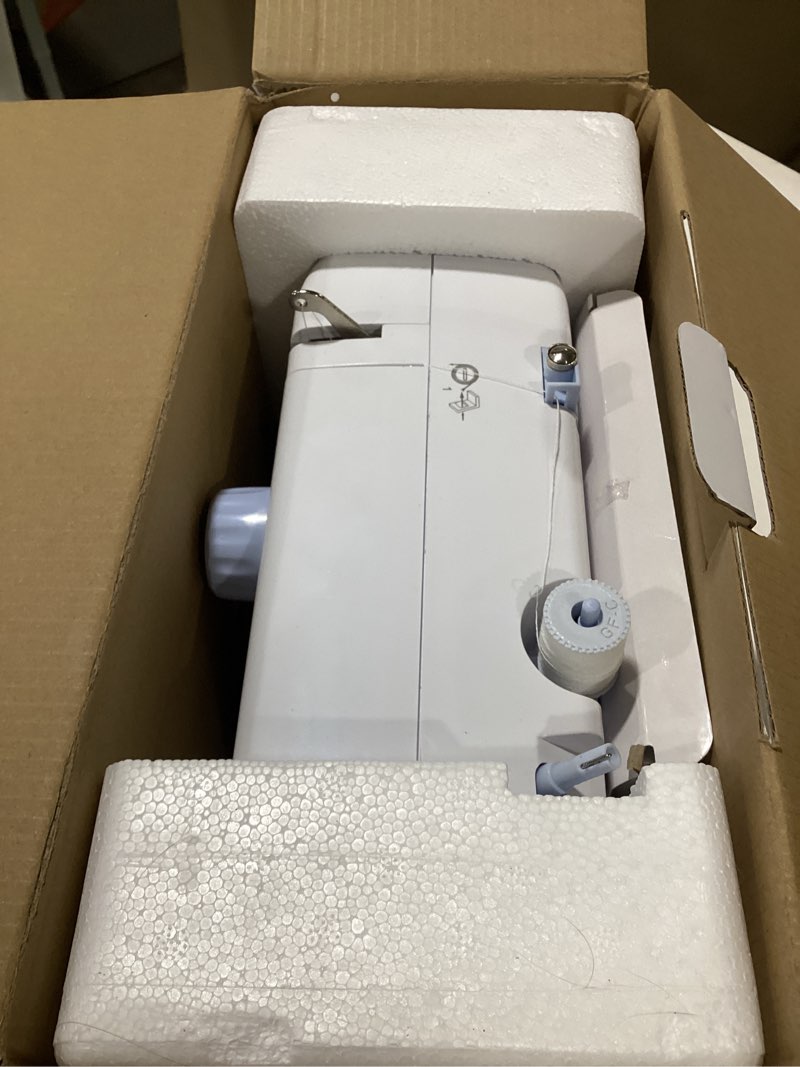 Condition photo showing Good Condition for sewing machine for beginners, 16 built-in stitches, small sewing machine with accessory kit, 2-speed, foot pedal, storage drawer, portable tabletop full-feature design for home diy (small) blue small
