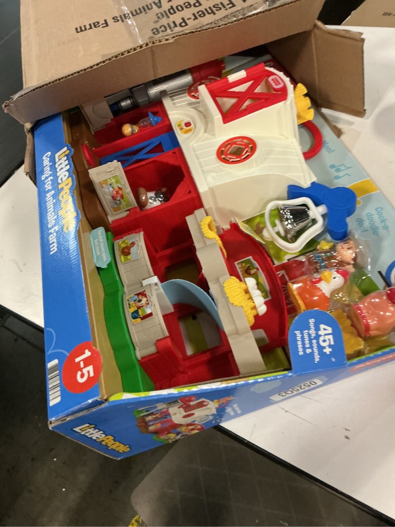Condition photo showing New/Like New for fisher-price little people toddler learning toy caring for animals farm electronic playset for preschool pretend play kids ages 1+ years standard