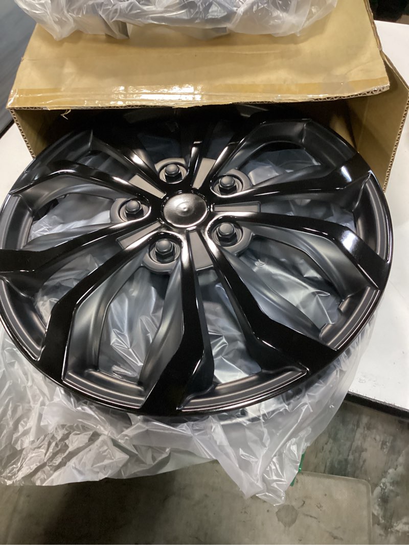 Condition photo showing New/Like New for 20" gloss black wheel skins for ford explorer xlt/limited 20-24 (set of 4) | designed for exact fit to pictured factory wheel