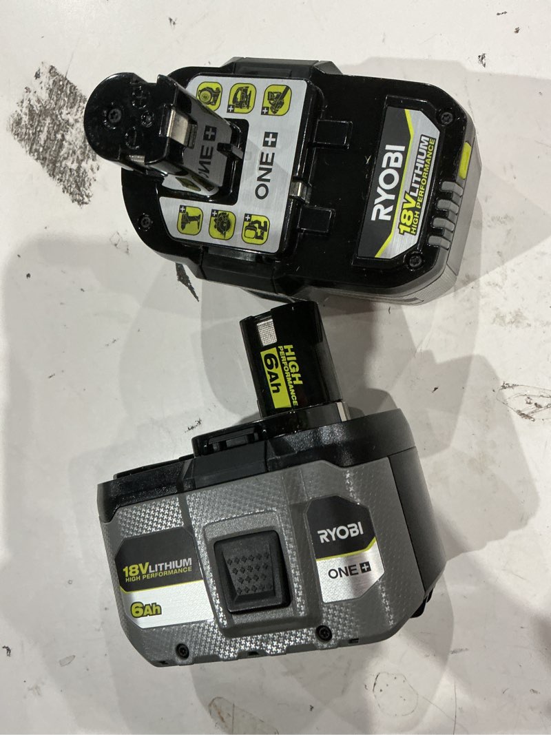 Condition photo showing Good Condition for ryobi one+ 18v high performance lithium-ion 6.0 ah battery (2-pack)