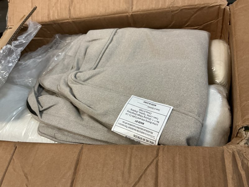 Condition photo showing As Is for COZYVIDA Outdoor/Indoor 24x24 inch Deep Seat Patio Cushions Resilient Foam Filling Water Re