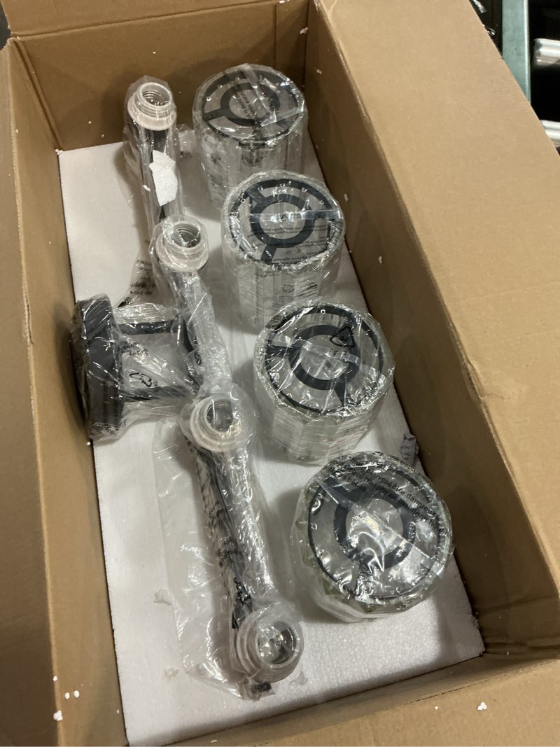 Condition photo showing New/Like New for Modern 4 Light Crystal Vanity Light, Black Vertical Bathroom Light Fixture Over Mirror for Dressing Table Sink, Compatible with Dimmable Bulbs (Bulbs Not Included) Black 4-Light