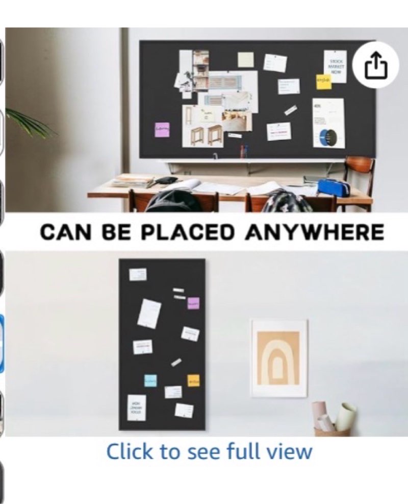 INNOVART Extra Large Cork Bulletin Board 96"X48" with 40 Push Pins, Corkboard with Black Aluminum Fr