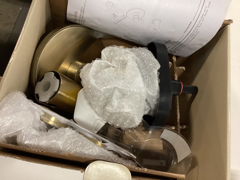 Condition photo showing Good Condition for allen + roth harlow brushed gold 2-handle single function 6-in round bathtub and shower faucet