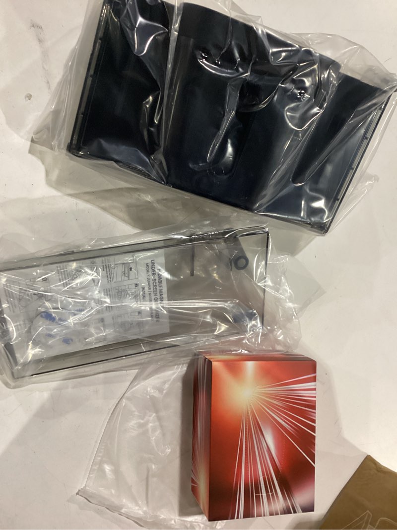 Condition photo showing New/Like New for 3w tesla model y juniper 2025 2026 & model 3 highland 2024-2026 under screen storage box, center console organizer tray, magnetic installation, hidden design, accessories