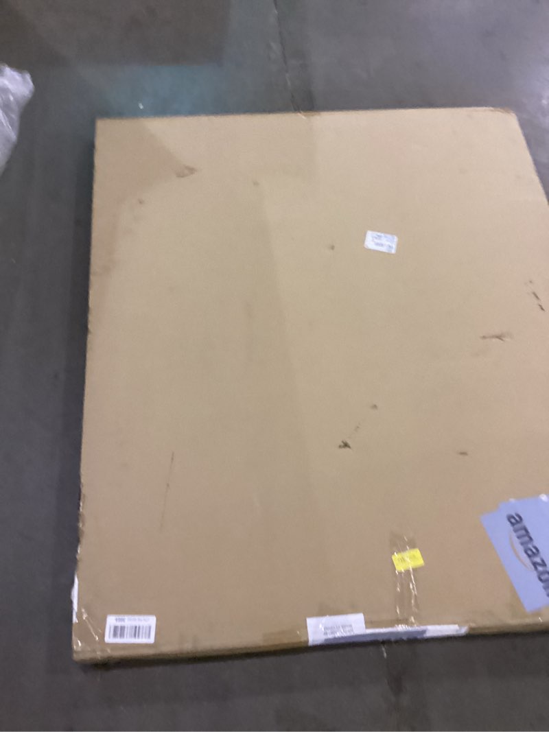 Condition photo showing Good Condition for Keonjinn Black Bathroom Mirror for Over Sink, 42 x 36 Inch Large Rounded Rectangle Bathroom Vanity Mirror, Matte Black Farmhouse Wall Mirror, HD Tempered Glass, Seamless Aluminum Alloy Frame Mirror Matte Black 36"L x 42"W