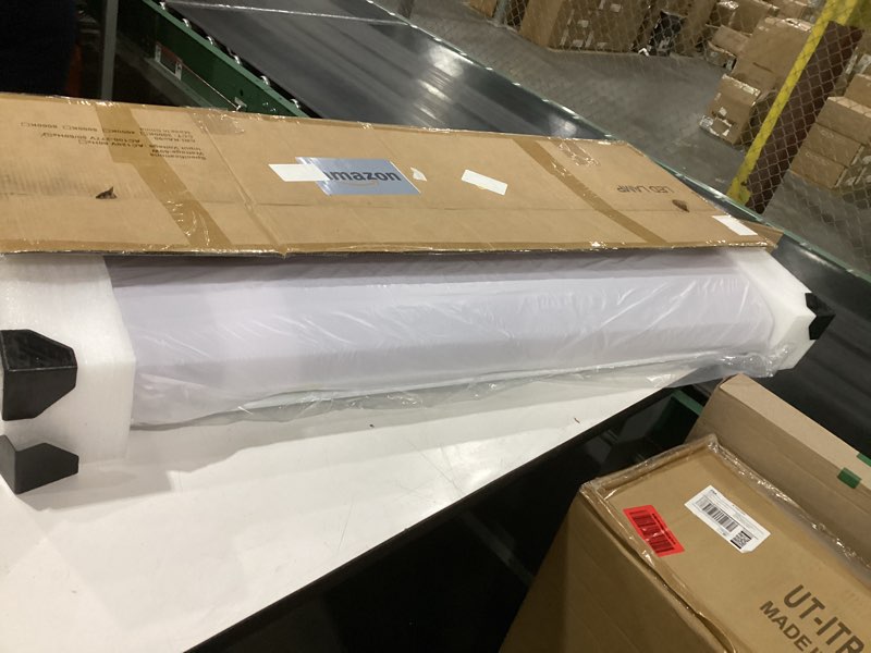 Condition photo showing Good Condition for antlux 4ft led flush mount puff lights 60w, 6600 lumens, 4000k neutral white, 48 inch integrated low profile flushmount linear led cloud ceiling light fixture for kitchen, laundry 4000k 4ft