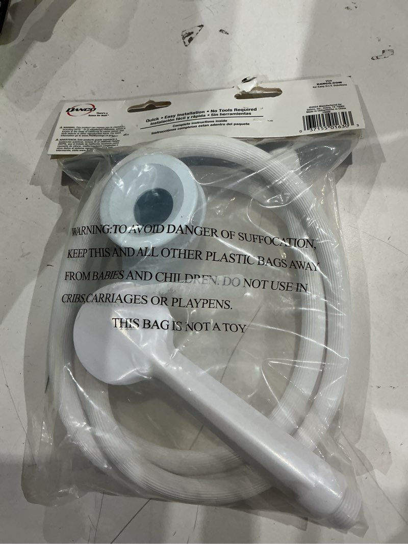 Condition photo showing Good Condition for versa spray 1-spray portable 2 in. freestanding handheld shower head sprayer for bathtubs without diverter in white