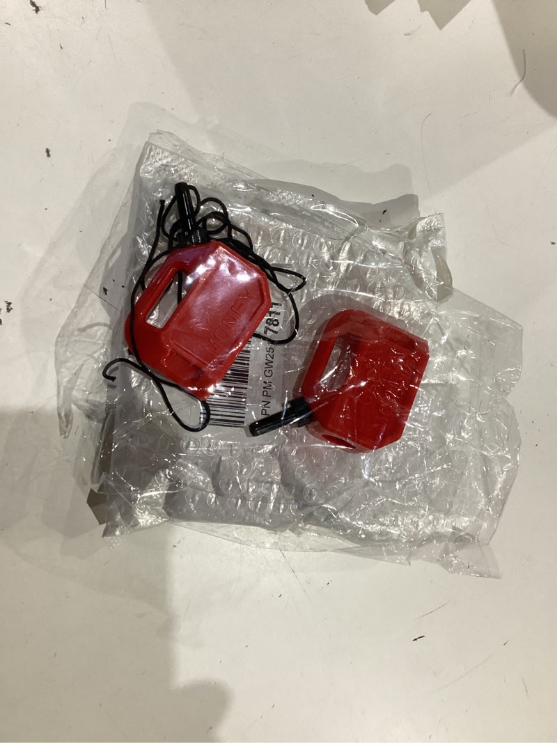 Condition photo showing Good Condition for 2 gas can ornament money holder - aelvours 2025 christmas gas can ornament red resin funny christmas money tree decorations ornaments for cash roll