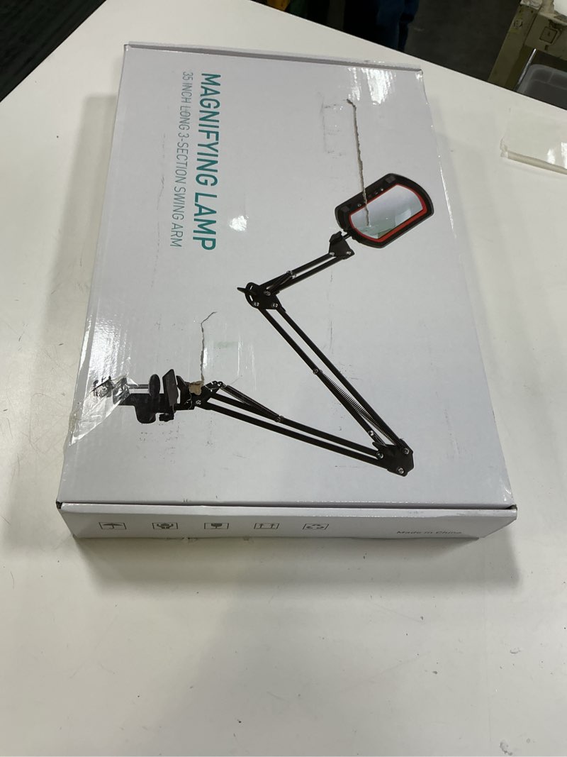 Condition photo showing Good Condition for 12X Ultra Long 3-Section Swing Arm Lighted Magnifying Glass, NUEYiO 5.3* 3.2" Rectangle Large Magnif