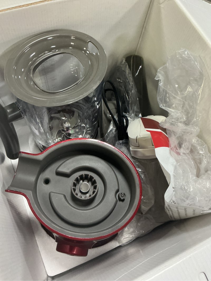 Condition photo showing As Is for Balzano Yoga Blender/Smoothie Maker/Juicer/Soup Maker with Auto Seed Separation and Immunity Booster - Metalic Red, Compact