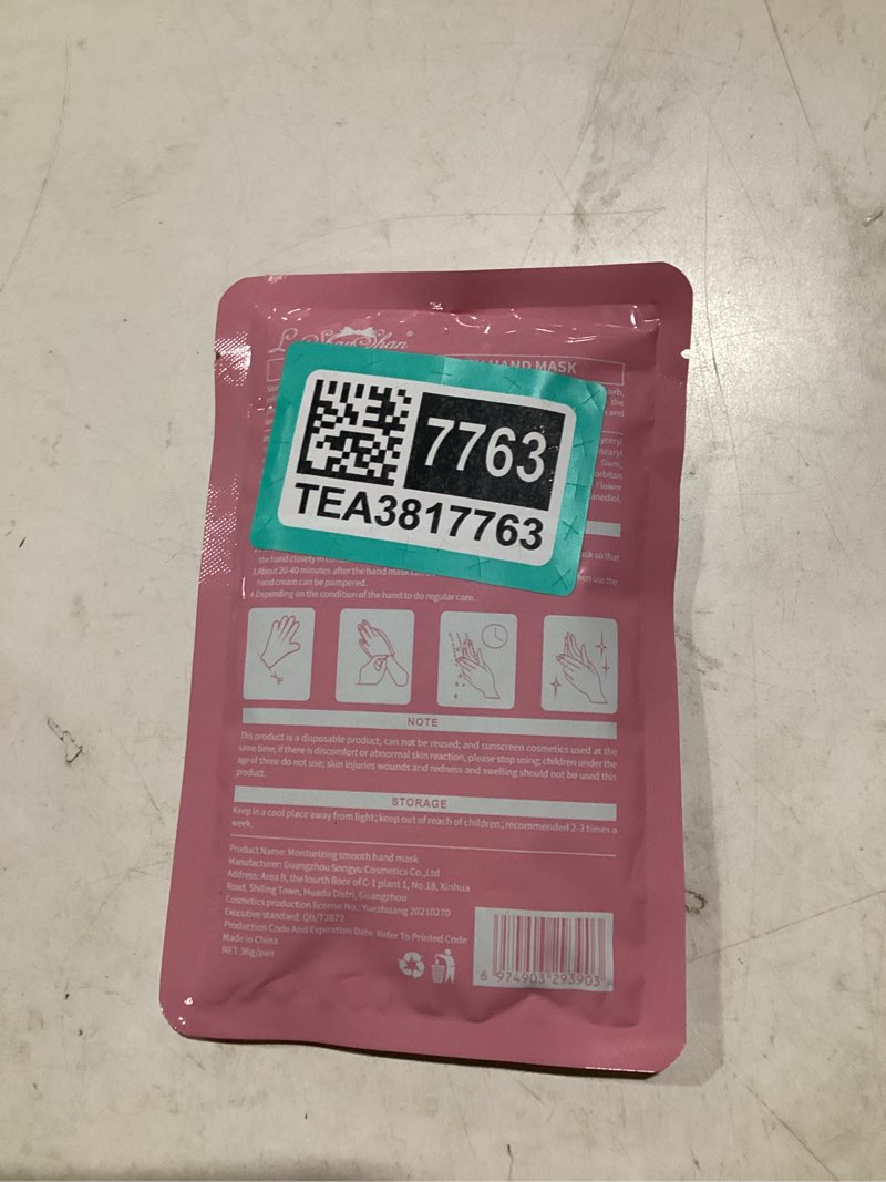 Condition photo showing New/Like New for Single Hand Mask with Niacinamide, Deep Hydration Hand for Dry Cracked Skin, Nourishing Care with Shea Butter & Vitamin E, SPA at Home, 6.3oz