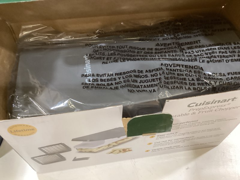 Condition photo showing New/Like New for cuisinart prepexpress™ vegetable & fruit box chopper white 4-cup