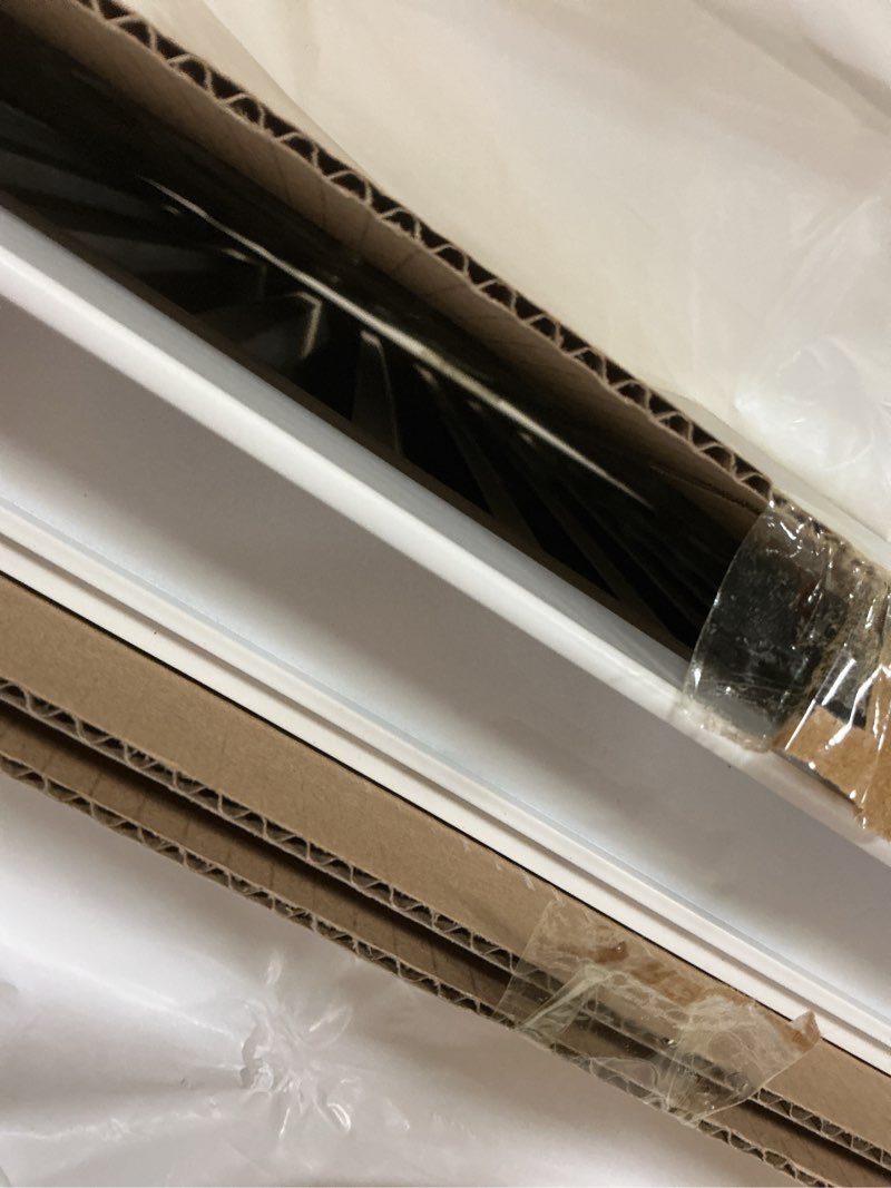 Condition photo showing Good Condition for PATIKIL 18" x 18" Aluminum Return Grille, Return Air Vent Cover Linear Bar Removable Grille with Mesh Filter for Sidewall Wall Ceiling Floor HVAC System, White 18 x 18 Inch