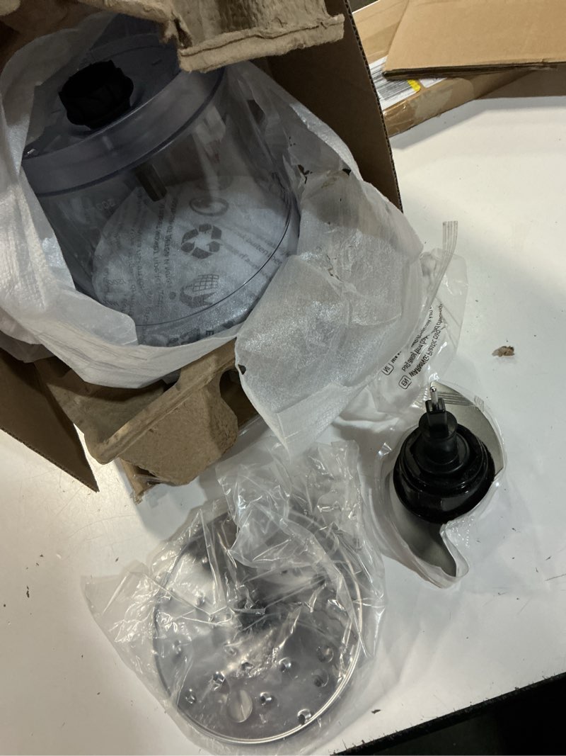 Condition photo showing Good Condition for fohere food processor 8 cup food chopper with five stainless steel & bpa free accessories - chopping, slicing, shredding and whisking, 2 speeds and pulse function, black