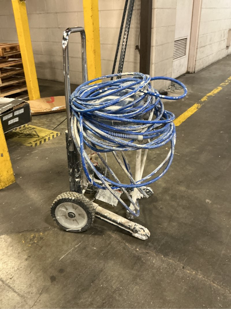 Condition photo showing As Is for graco magnum x7 electric stationary airless paint sprayer